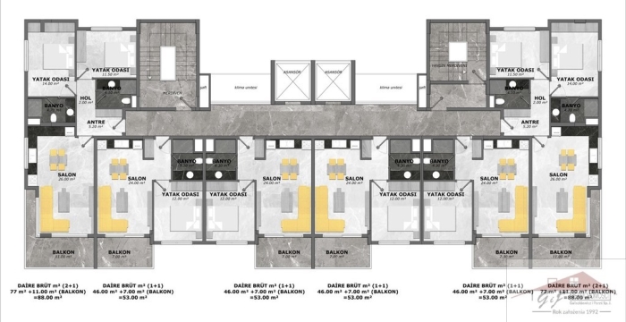 Mieszkanie na sprzedaż o pow. 53 m2