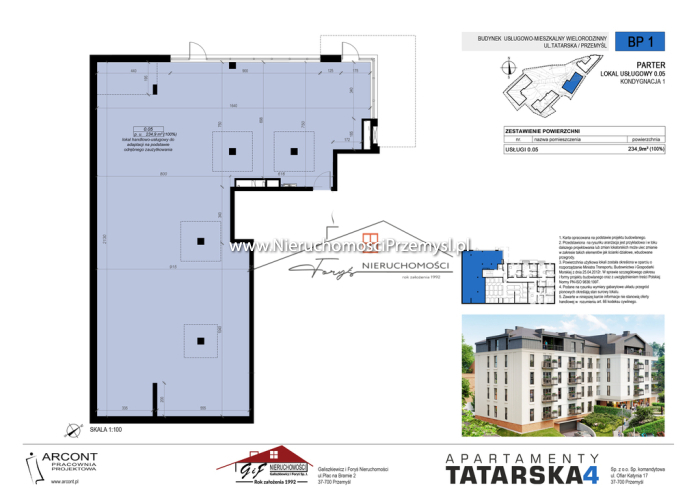 Obiekt komercyjny na sprzedaż o pow. 235 m2