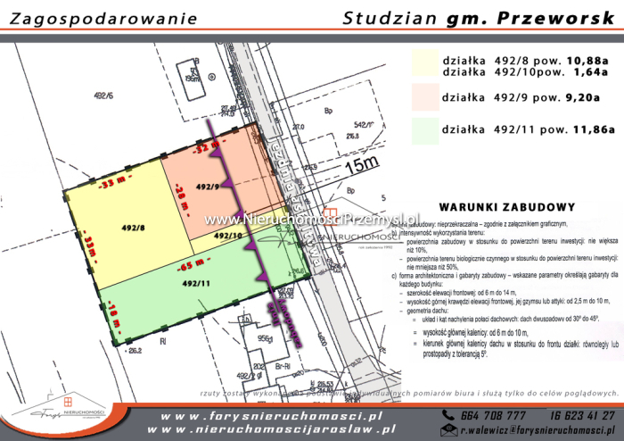 Działka na sprzedaż o pow. 1186 m2