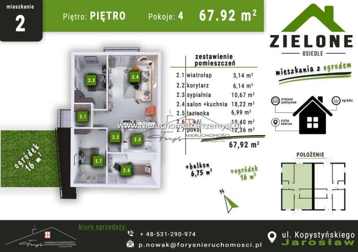 Mieszkanie na sprzedaż o pow. 68 m2