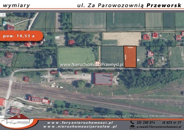 Działka na sprzedaż o pow. 1453 m2