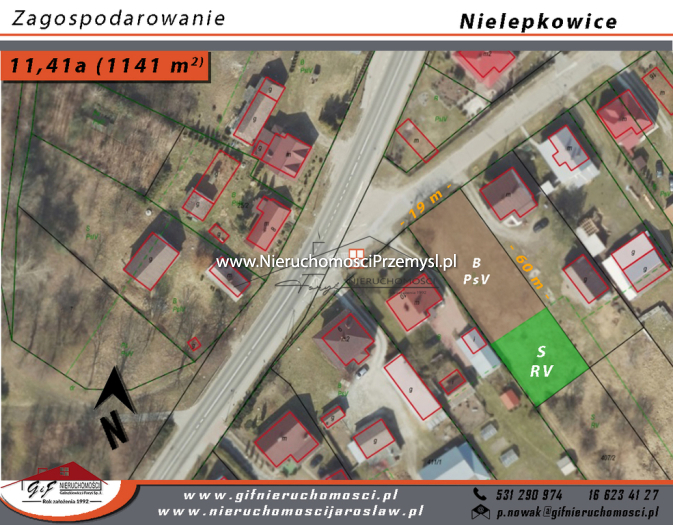 Działka na sprzedaż o pow. 1141 m2