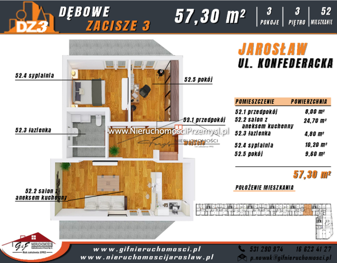 Mieszkanie na sprzedaż o pow. 1 m2