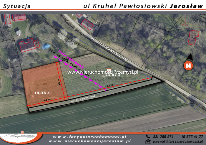 Działka na sprzedaż o pow. 1438 m2