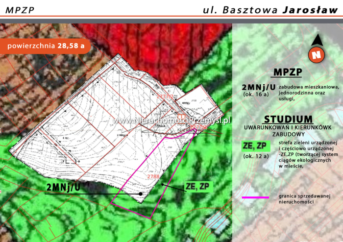 Działka na sprzedaż o pow. 2858 m2
