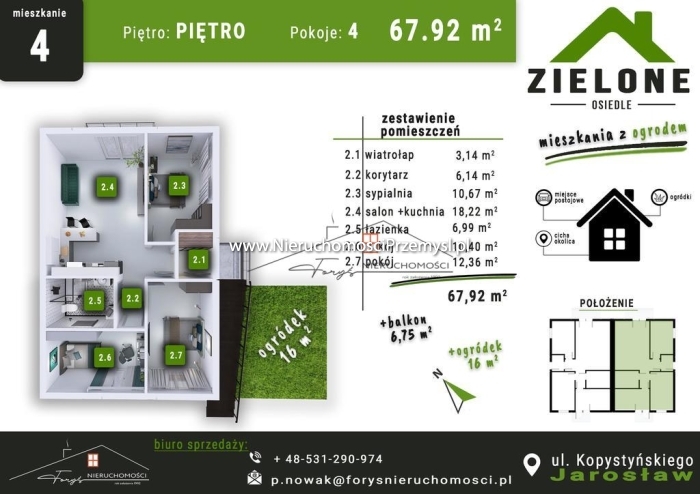 Mieszkanie na sprzedaż o pow. 68 m2