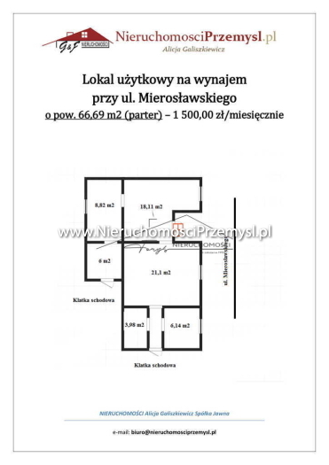 Obiekt komercyjny na wynajem o pow. 71 m2