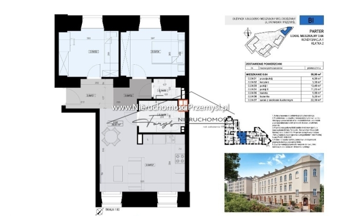 Mieszkanie na sprzedaż o pow. 60 m2